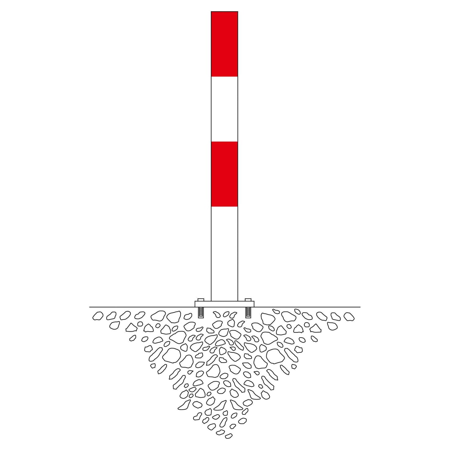 MORION Sperrpfosten 90 mm Ø (Zum Eindübeln)
