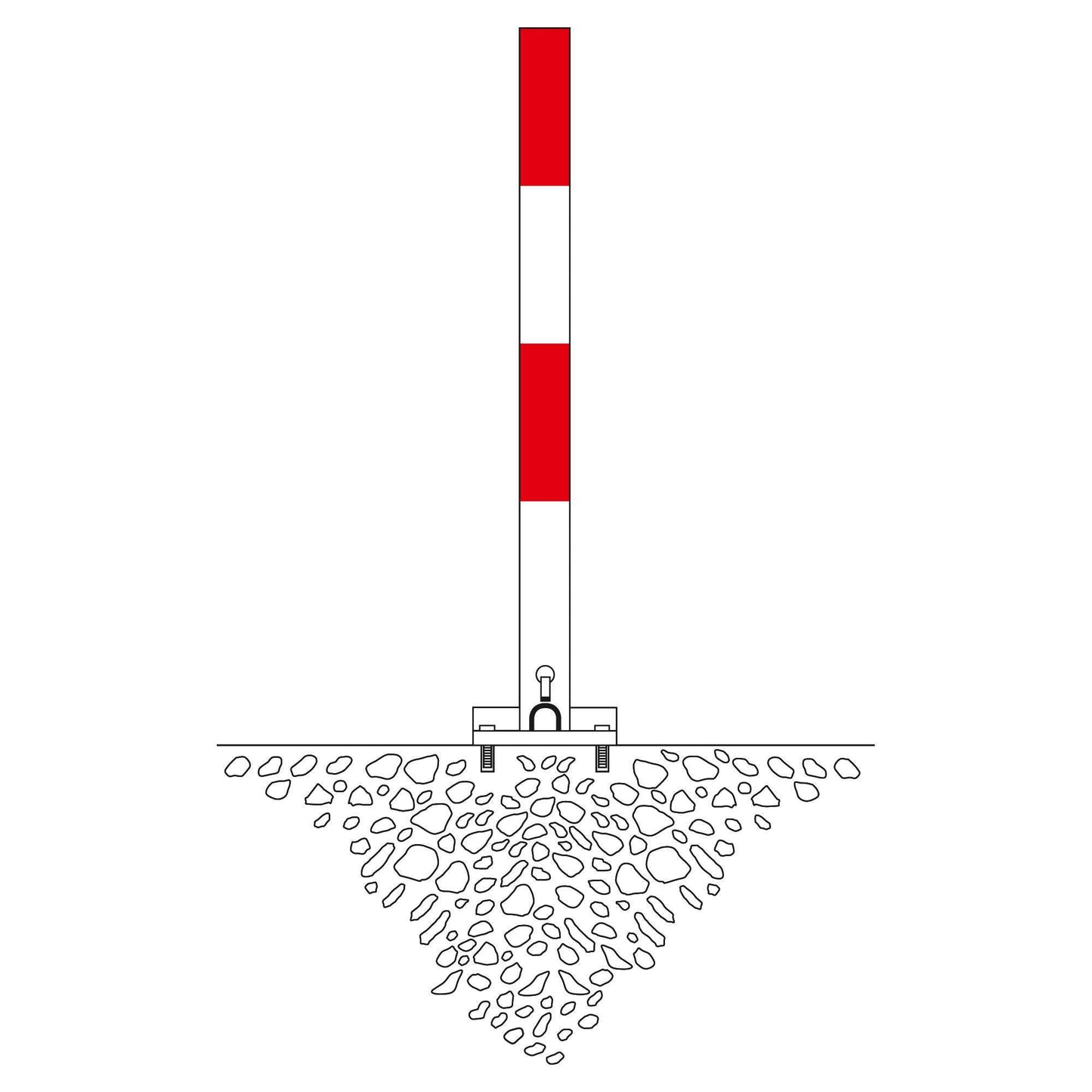 SESAM A Kipp-Pfosten 70 x 70 mm (Zum Aufdübeln)