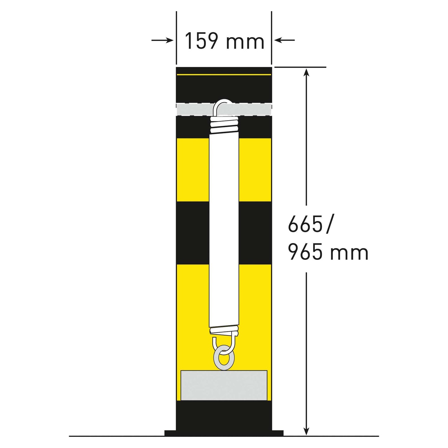 BLACK BULL Rammschutz-Poller SWING