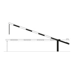 COMPACT Systemschranke mit Gegengewicht
