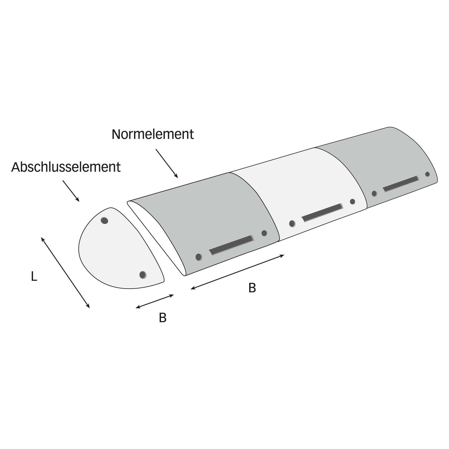 TOPSTOP Fahrbahnschwelle aus Recycling