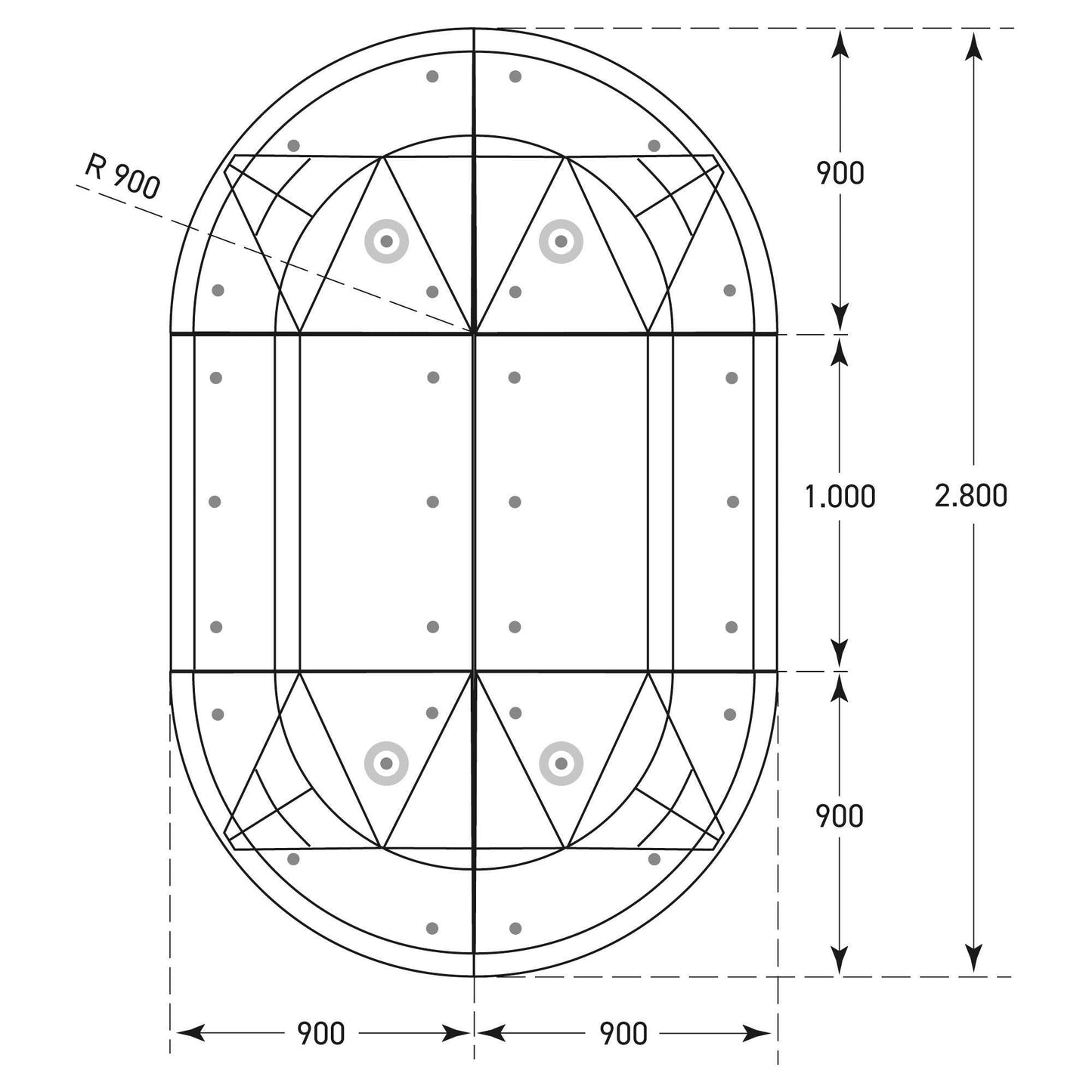 GAMMA Berliner Kissen oval