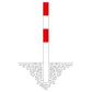 MORION Sperrpfosten 90 mm Ø (Zum Einbetonieren)