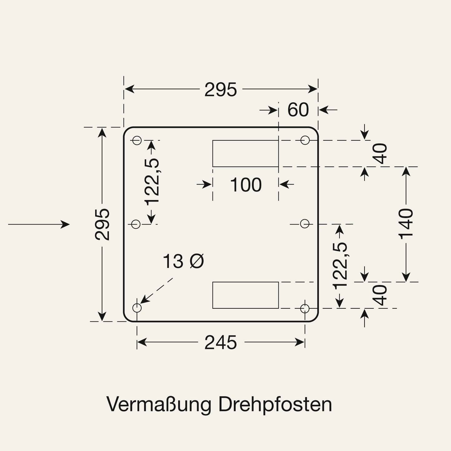 COMPACT Systemschranke mit Gegengewicht